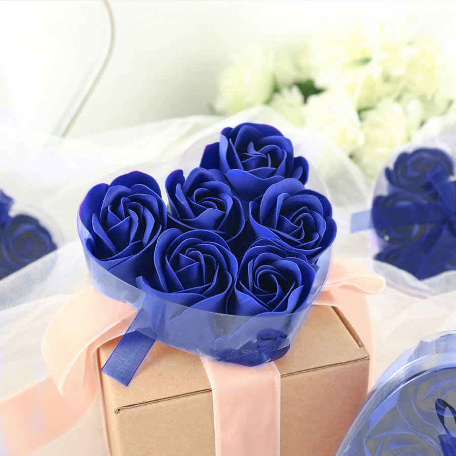 24 Scented Rose Soap Wedding Favors Gift Boxes Ribbons Party Events Decorations - Picture 57 of 66