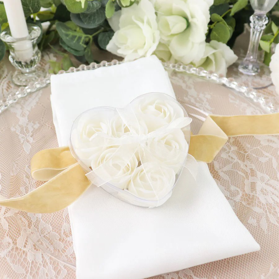 24 Scented Rose Soap Wedding Favors Gift Boxes Ribbons Party Events Decorations - Picture 60 of 66