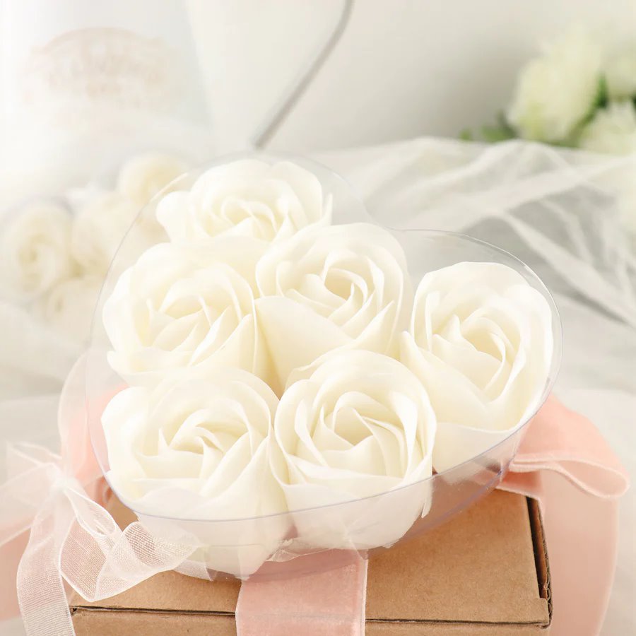 24 Scented Rose Soap Wedding Favors Gift Boxes Ribbons Party Events Decorations - Picture 65 of 66