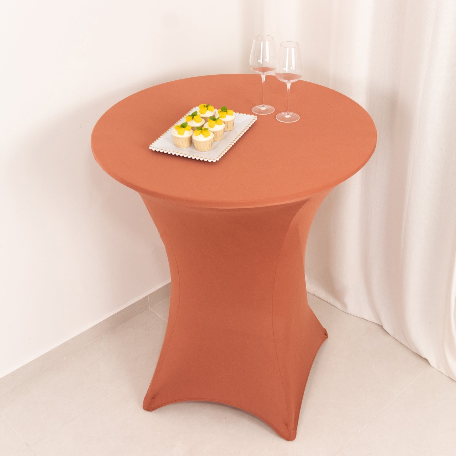 36" Elegant Spandex Cocktail Table Cover High Top Style Tablecloths Wedding - Picture 134 of 147