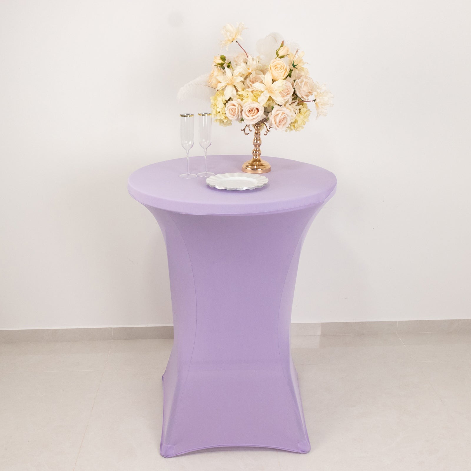 12 pcs 36" Cocktail SPANDEX Fitted Table Covers Tablecloth Wedding Linens - Picture 69 of 130