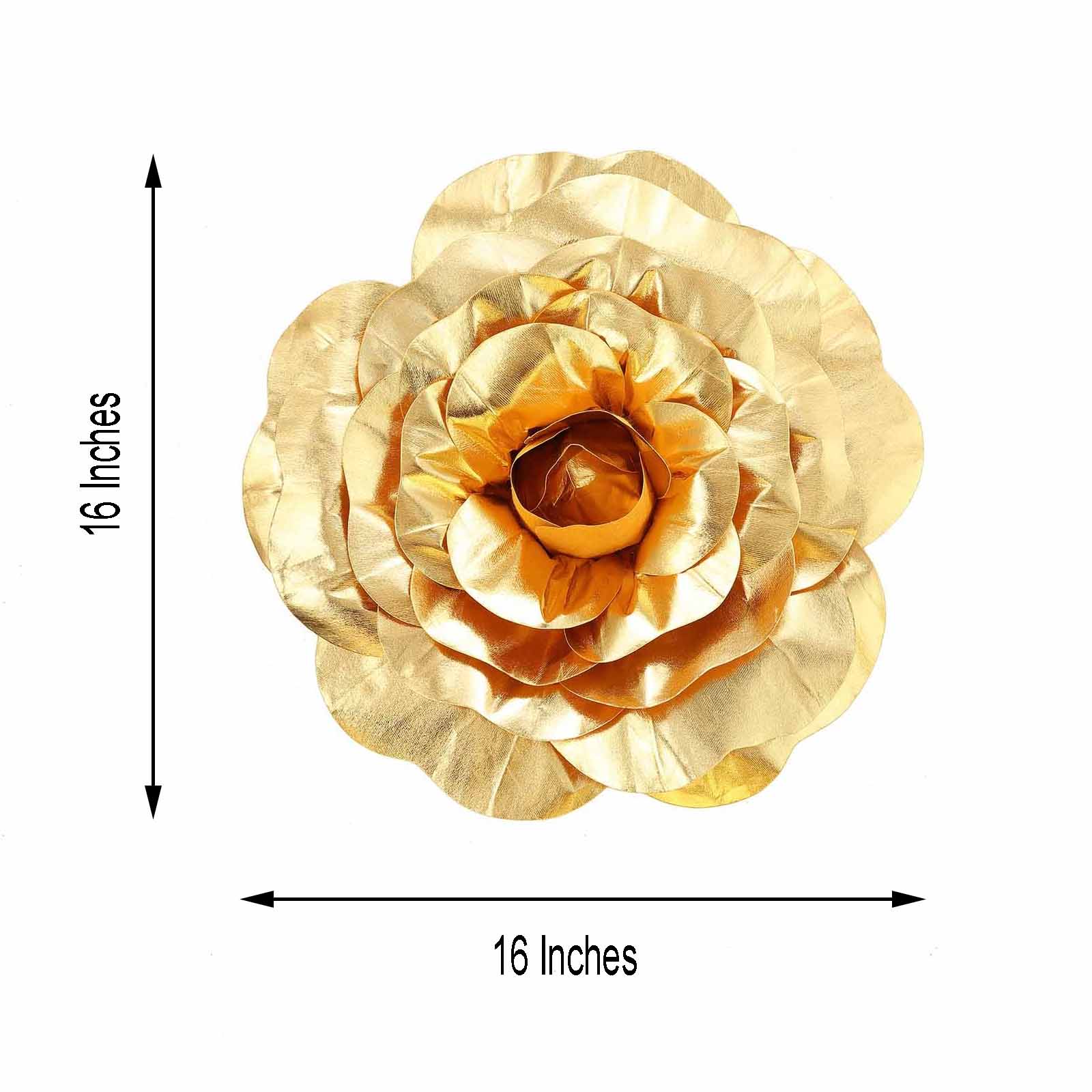 16" wide Artificial Large Roses Flowers Wall Backdrop Party Wedding Decorations - Picture 9 of 24