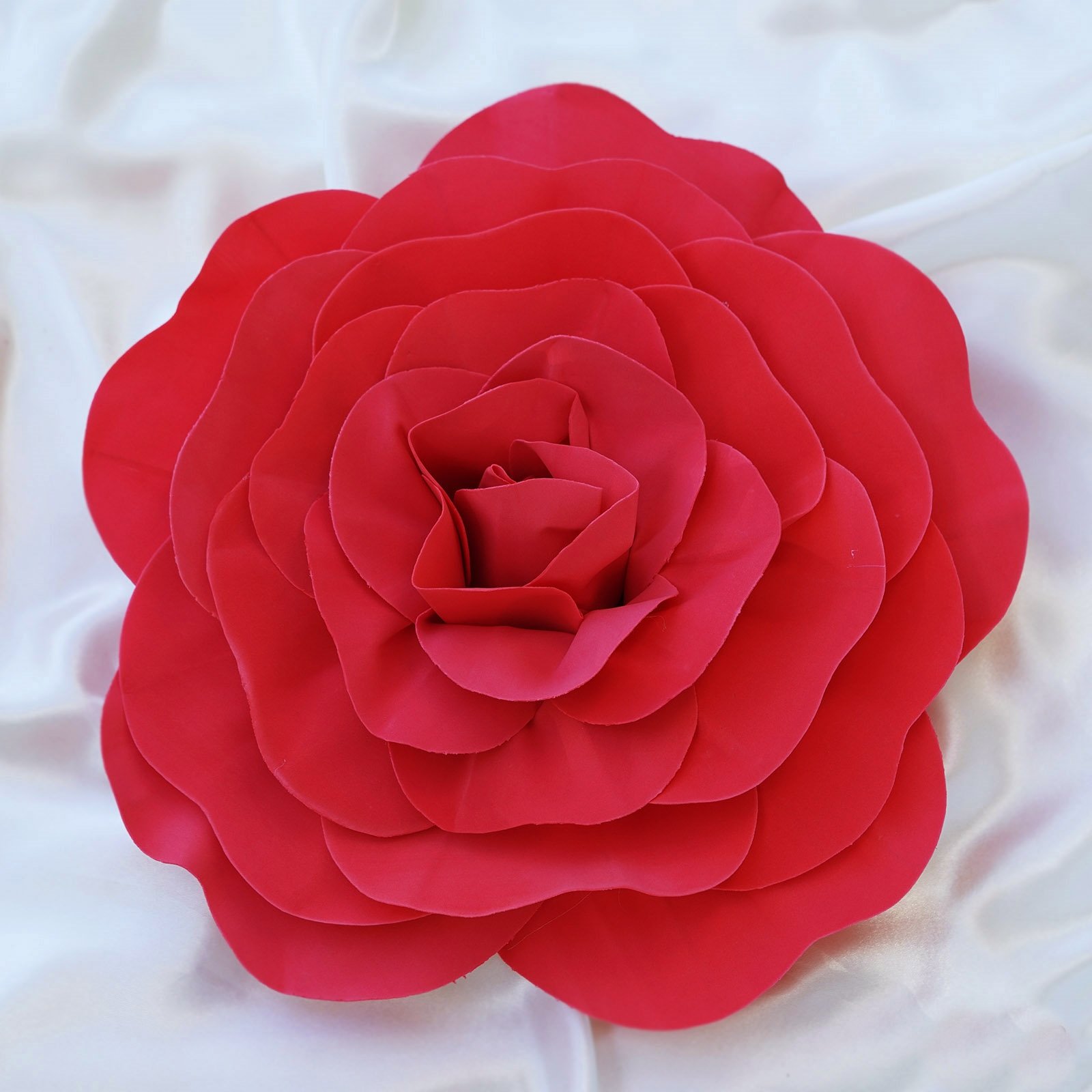 16" wide Artificial Large Roses Flowers Wall Backdrop Party Wedding Decorations - Picture 10 of 24