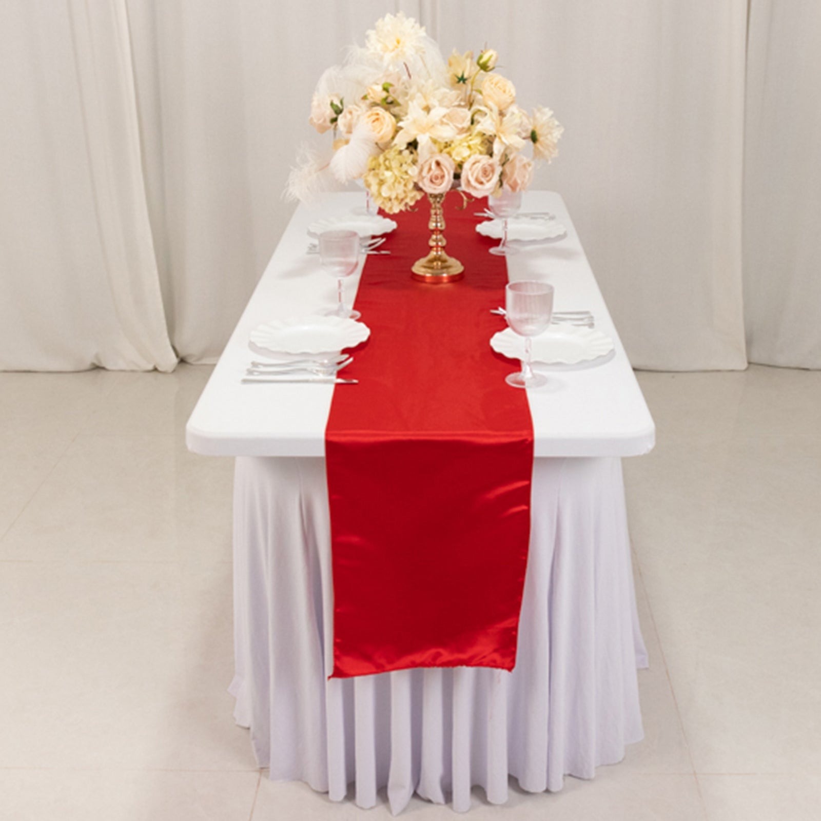 12" x 108" Satin Tischplatte Läufer glänzend Hochzeit Party Catering Dekorationen - Bild 140 von 170