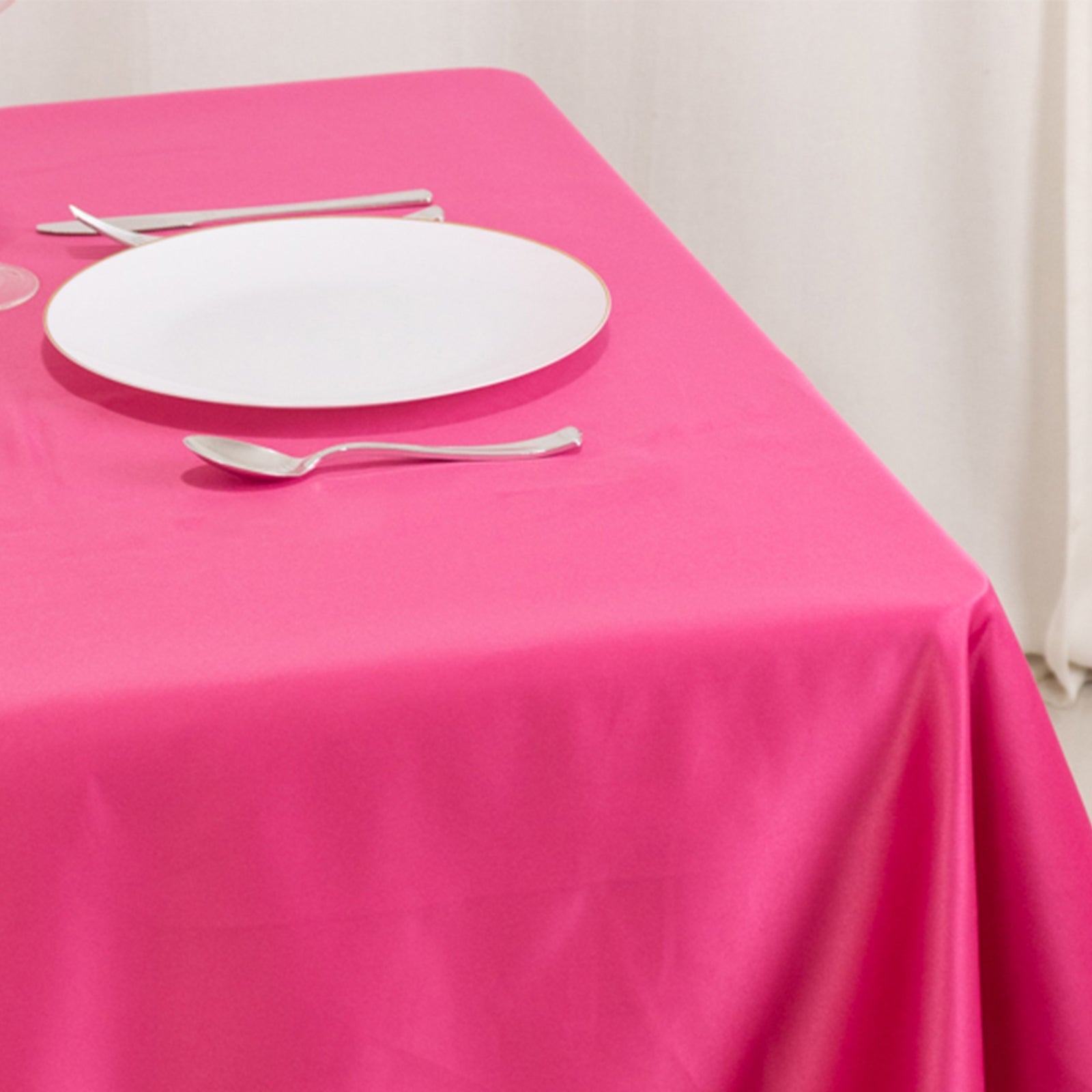 54"x54" Square Lamour Satin Tablecloths for a Wedding Party Decorations Supplies - Picture 52 of 135
