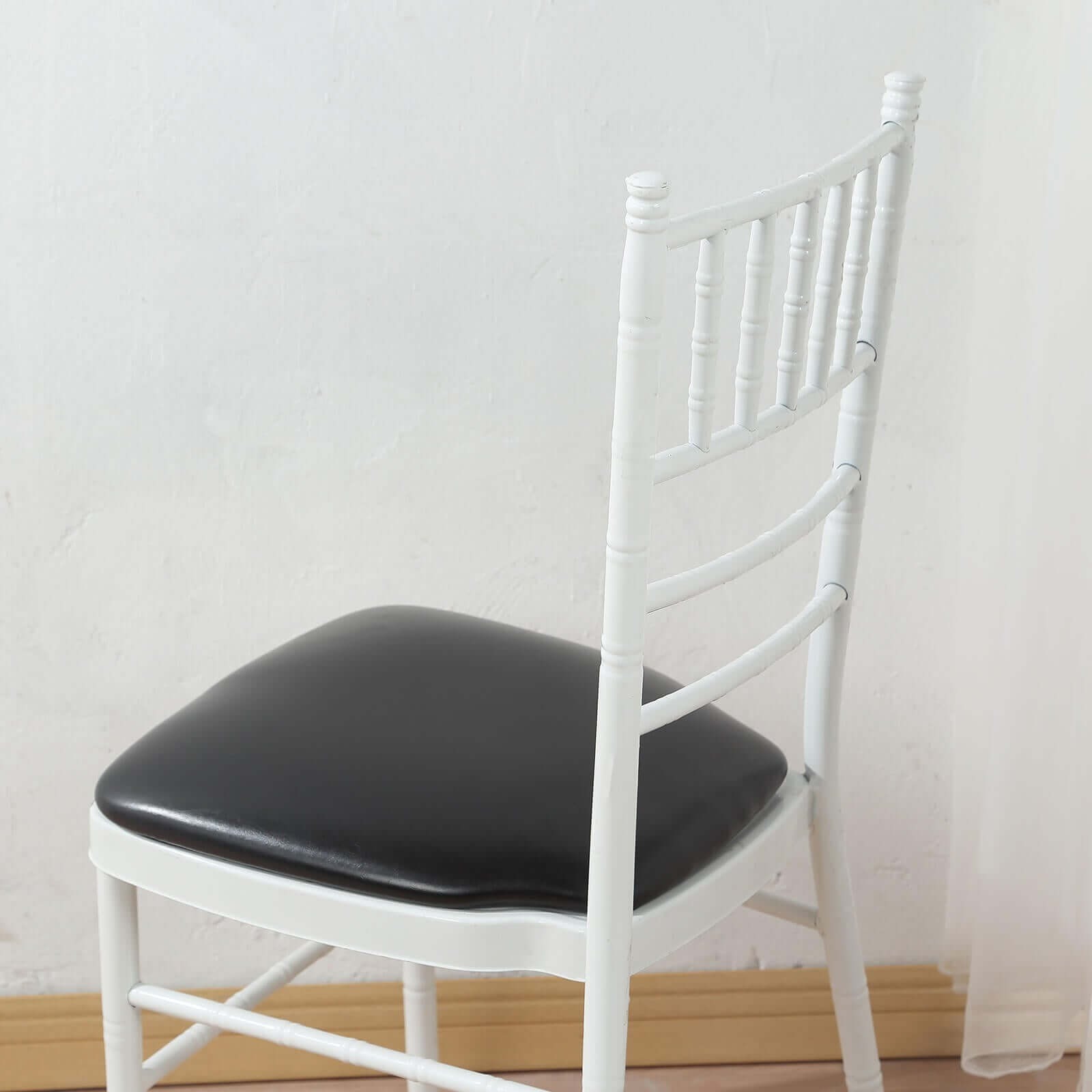 5 Leather 16" Chiavari Chair Cushions with Wood Backing Cover Party Decorations - Picture 7 of 26
