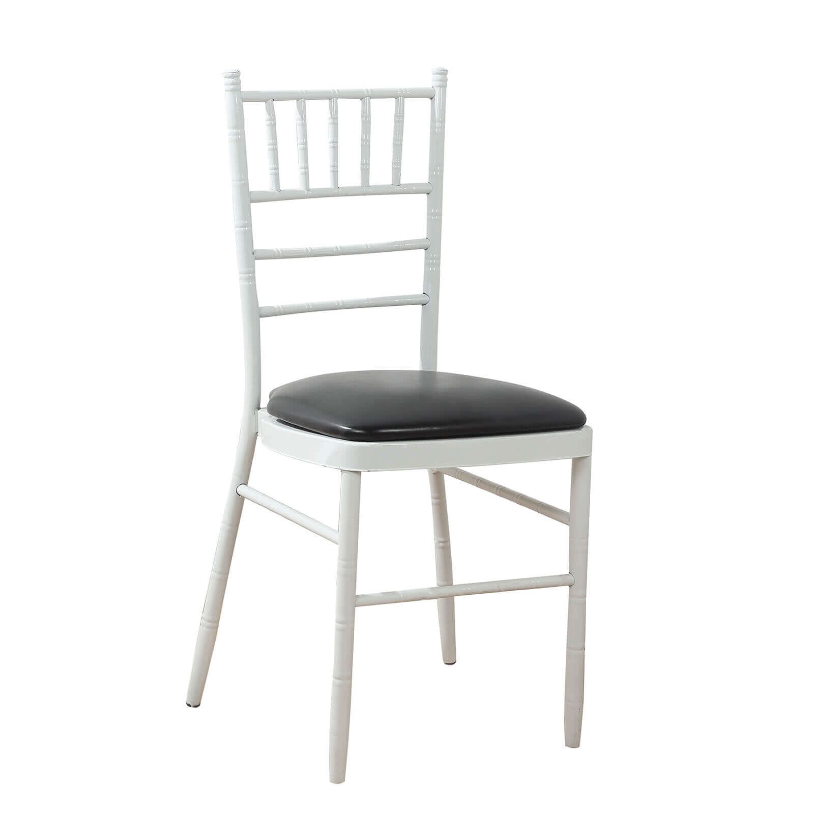 5 Leather 16" Chiavari Chair Cushions with Wood Backing Cover Party Decorations - Picture 8 of 26