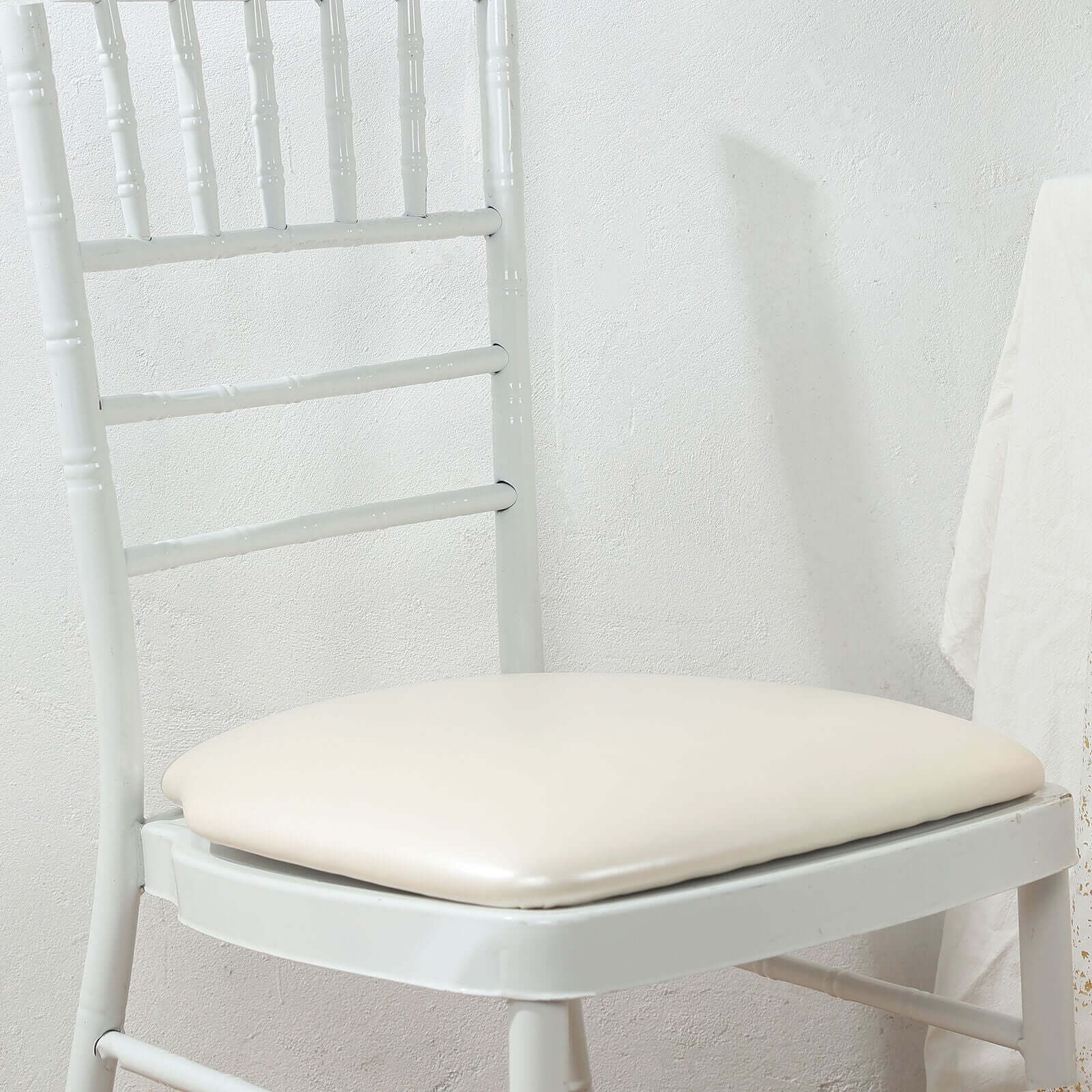 5 Leather 16" Chiavari Chair Cushions with Wood Backing Cover Party Decorations - Picture 14 of 26