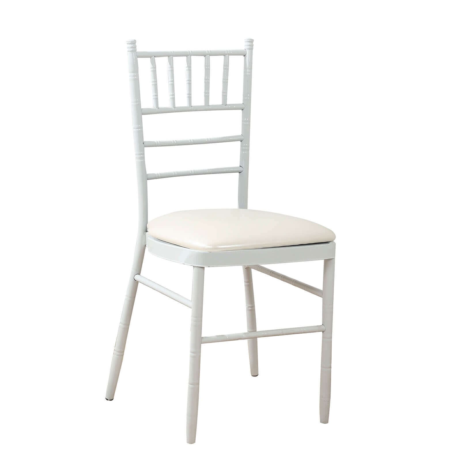 5 Leather 16" Chiavari Chair Cushions with Wood Backing Cover Party Decorations - Picture 16 of 26