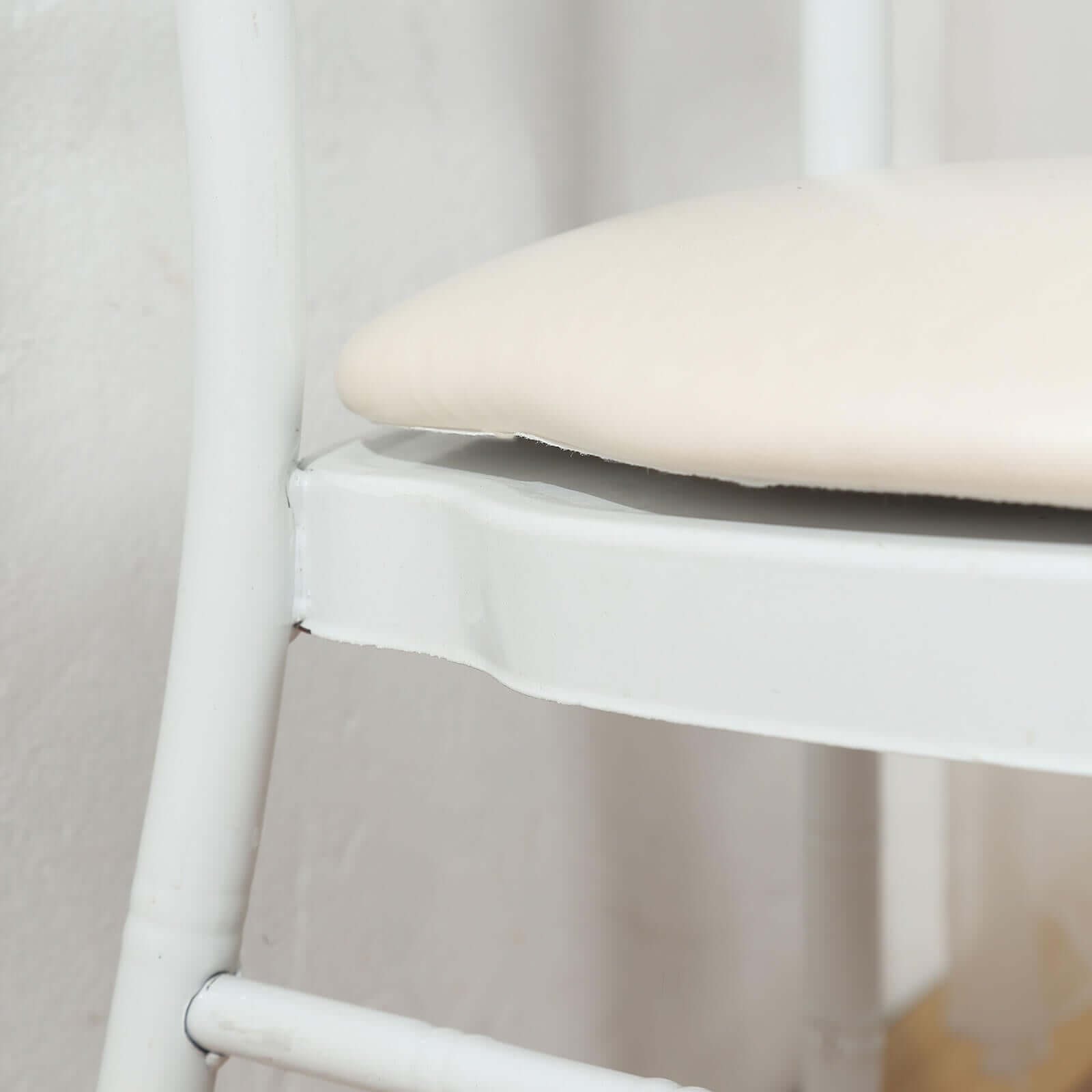5 Leather 16" Chiavari Chair Cushions with Wood Backing Cover Party Decorations - Picture 18 of 26