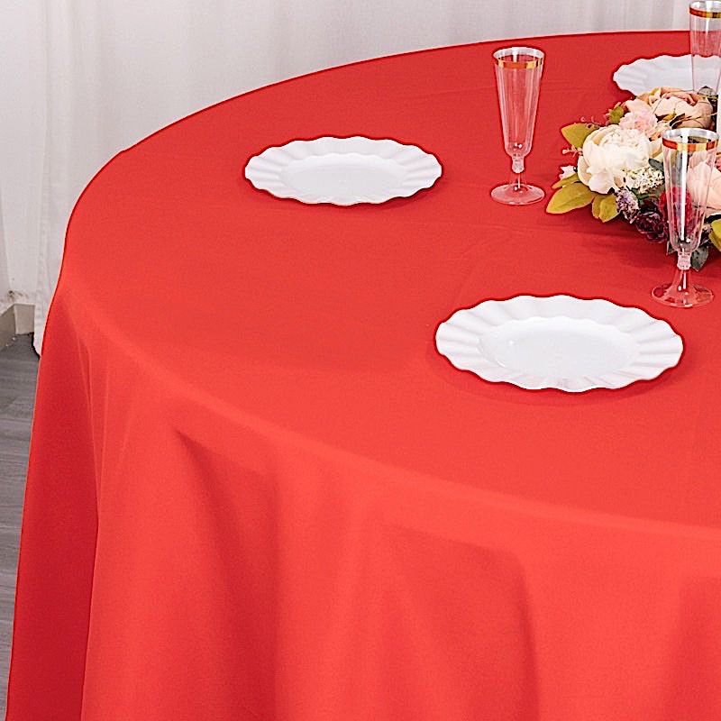 Round 120" Premium High Quality Polyester Tablecloth Wedding Party Table Linens - Picture 122 of 163