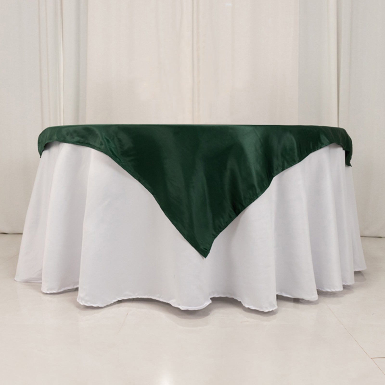 54"x54" Square Lamour Satin Tablecloths for a Wedding Party Decorations Supplies - Picture 63 of 135