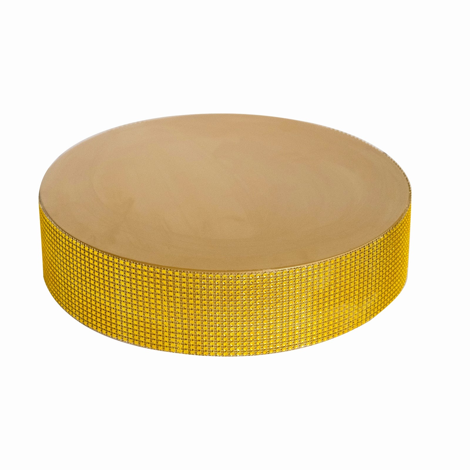 14″ Round Metal Pedestal Cake Stand with Rhinestones Wedding Party Decorations