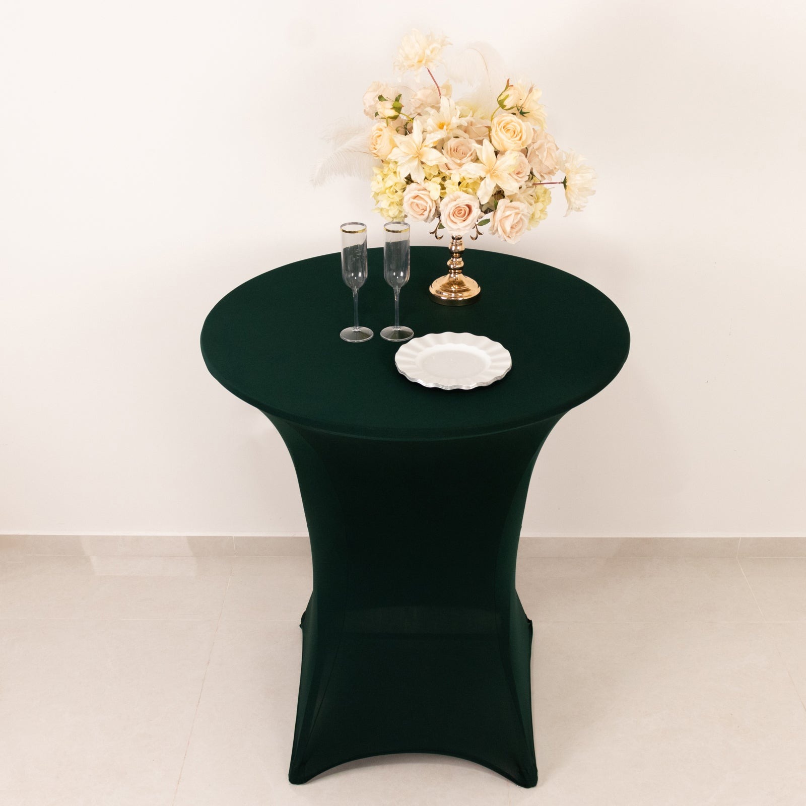 36" Elegant Spandex Cocktail Table Cover High Top Style Tablecloths Wedding - Picture 69 of 147
