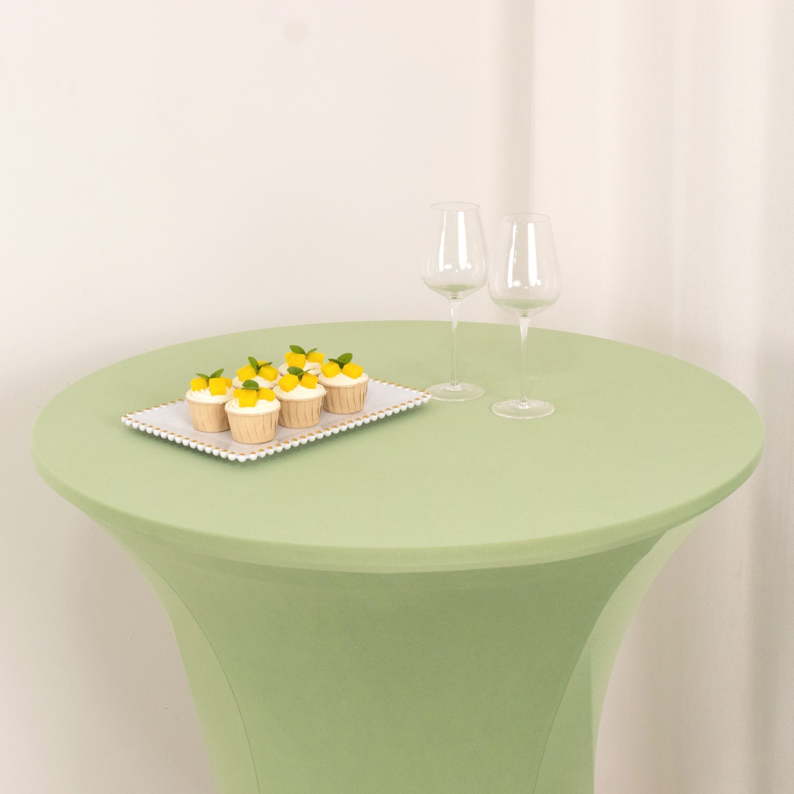 36" Elegant Spandex Cocktail Table Cover High Top Style Tablecloths Wedding - Picture 119 of 147