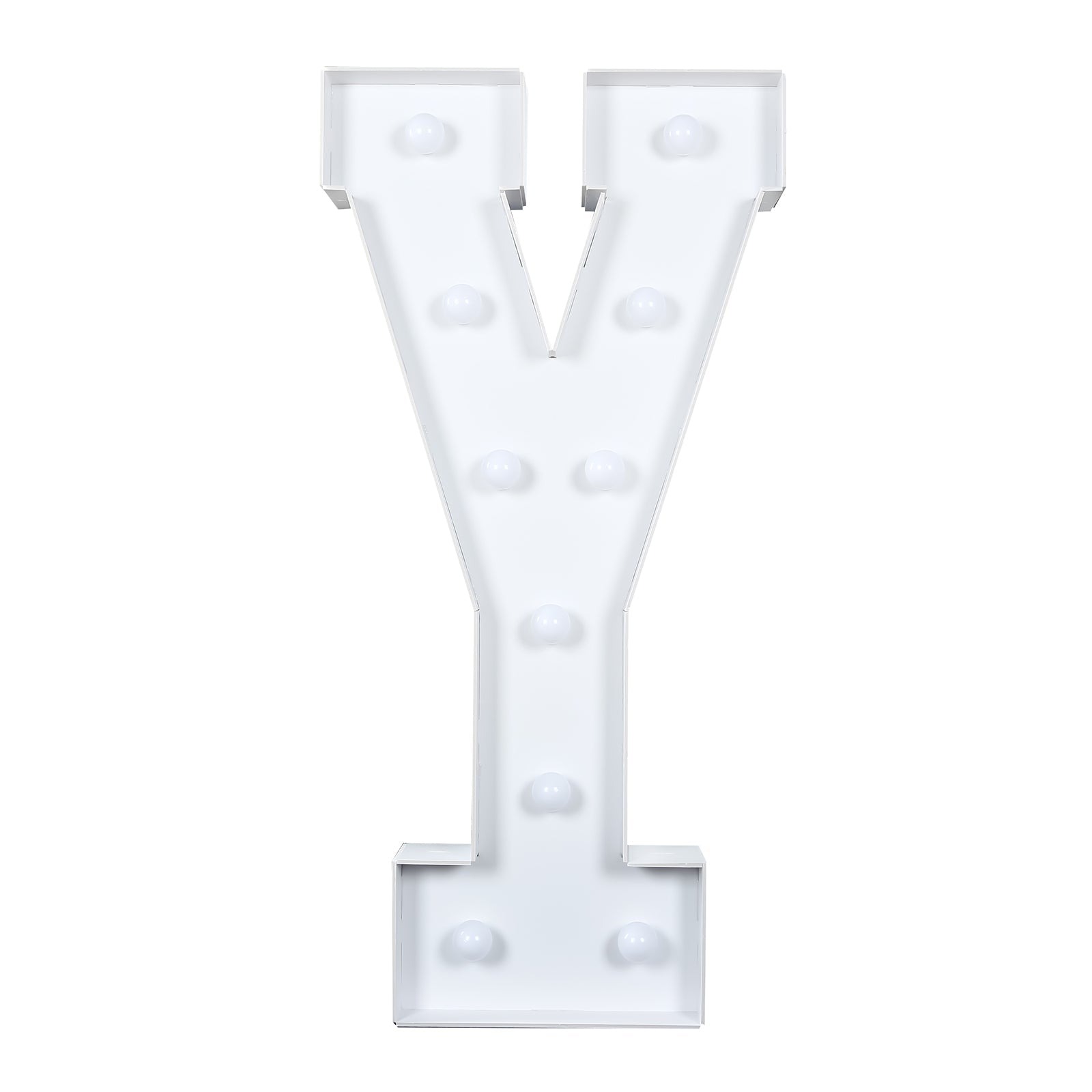 4 ft White LED Marquee Letter Foam Board with 10 Warm White Battery Operated