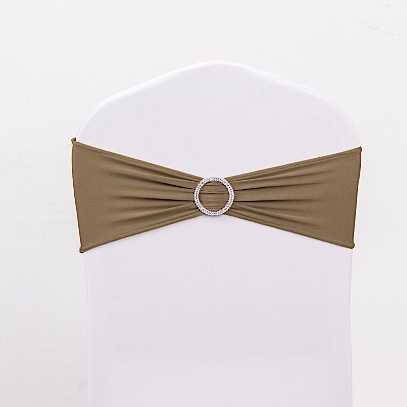 20 Spandex CHAIR SASHES with Silver Round Buckles Wedding Party Decorations SALE - Picture 161 of 188