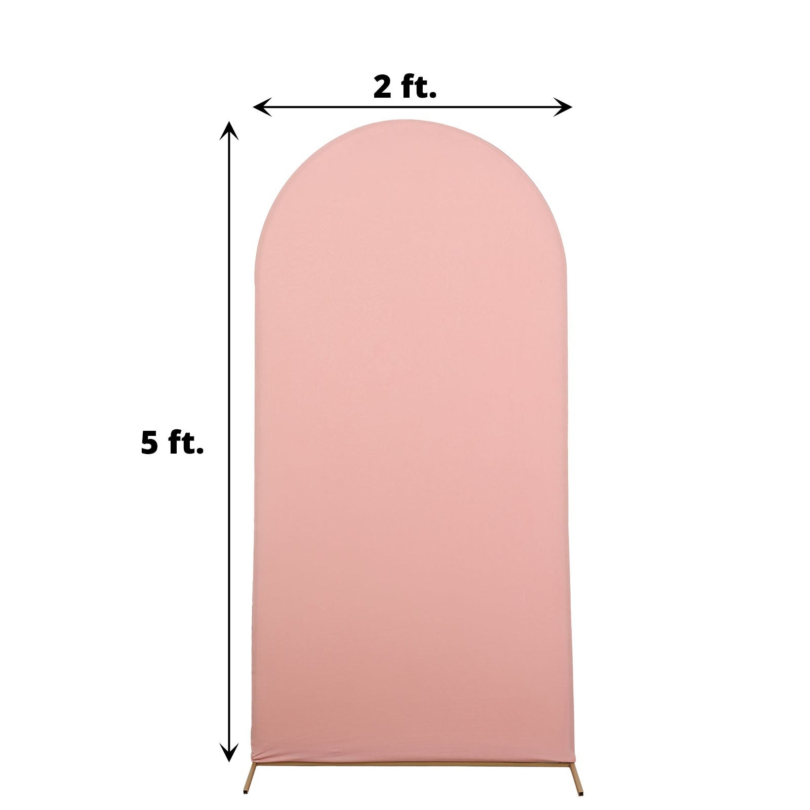 5 ft Matte Fitted Spandex Round Top Wedding Arch Backdrop Stand Cover Events - Picture 21 of 90