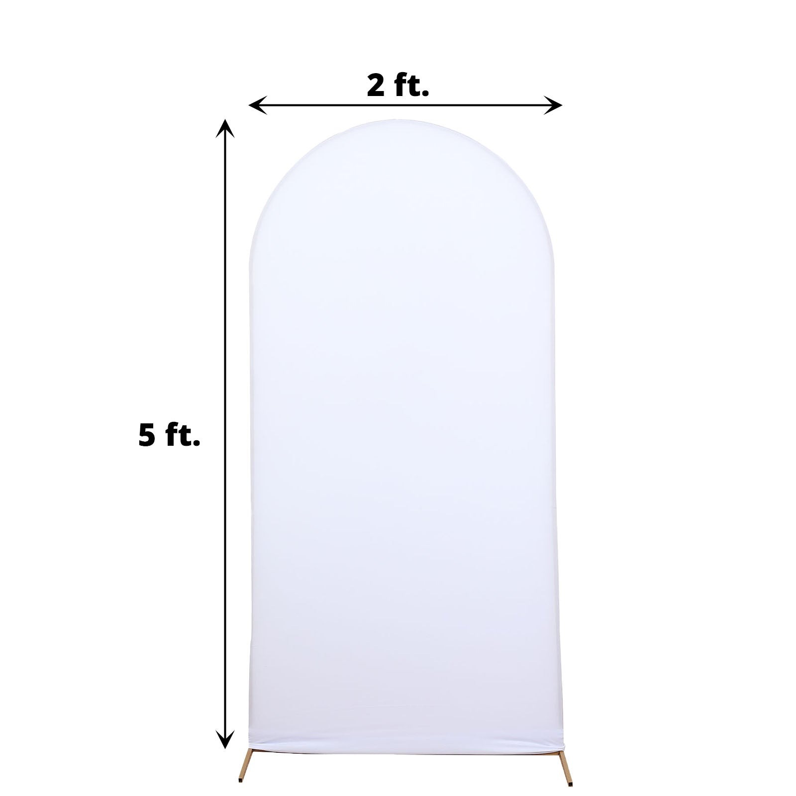 5 ft Matte Fitted Spandex Round Top Wedding Arch Backdrop Stand Cover Events - Picture 84 of 90