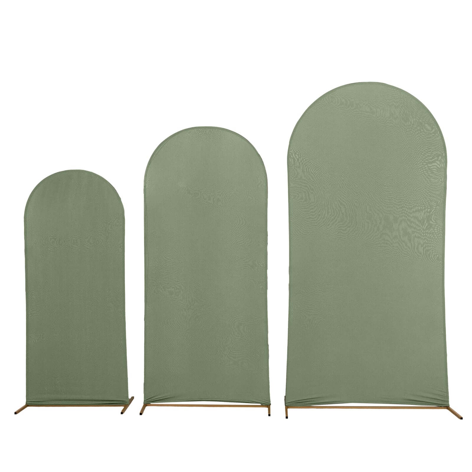 3 Matte Fitted Spandex Round Top Wedding Arch Backdrop Stand Covers Set Party - Picture 11 of 114