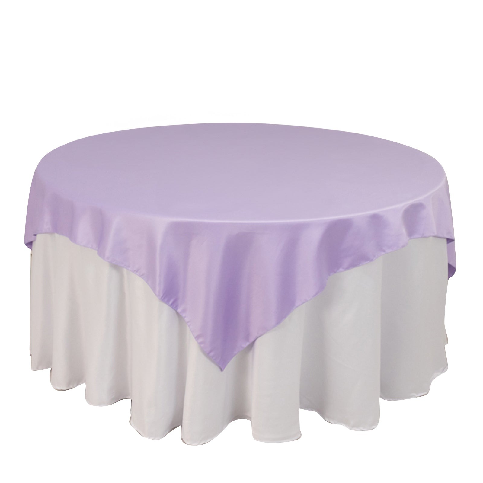 72" Square SATIN Table Overlay Smooth Finish Wedding Table Linens Decorations - Picture 92 of 171