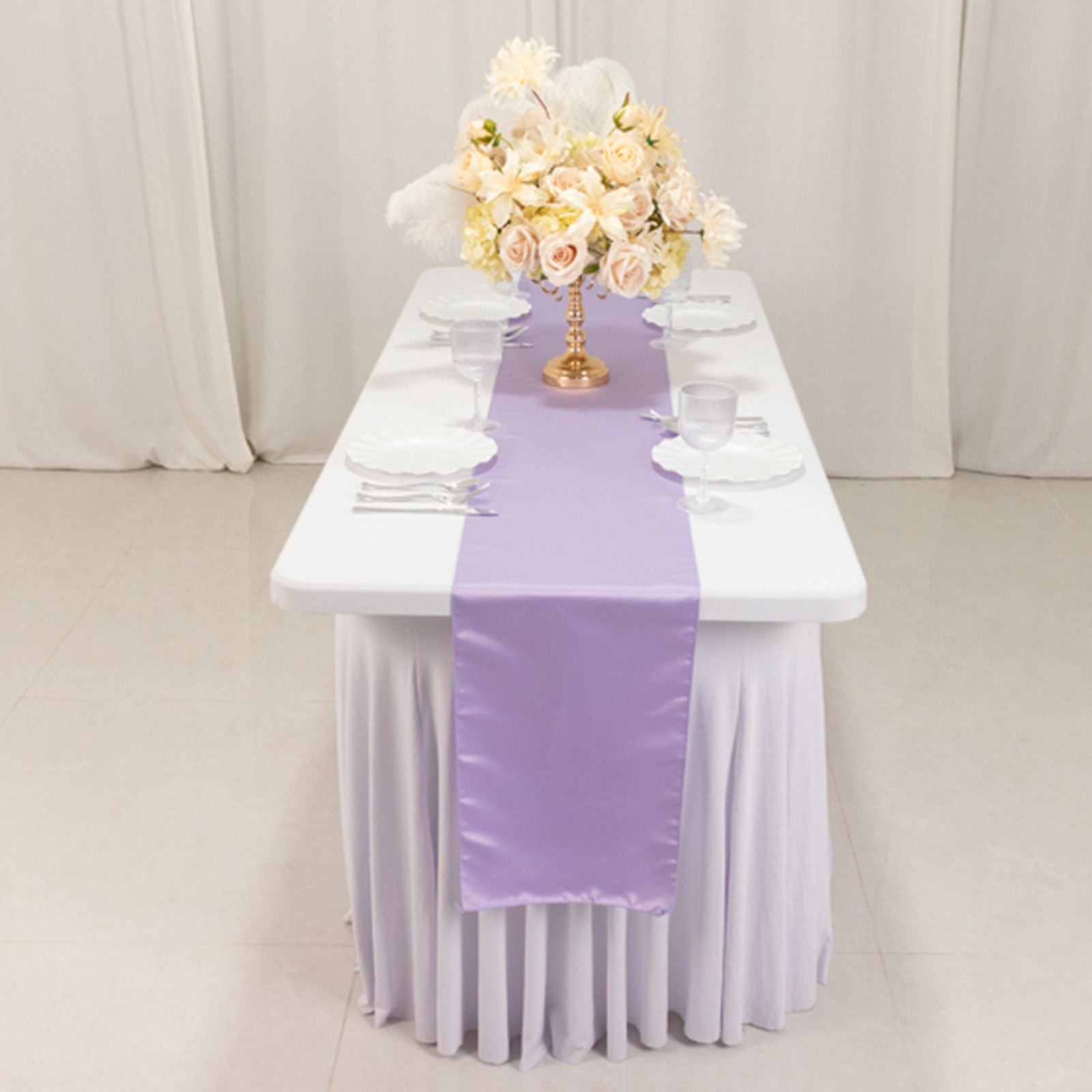 12" x 108" Satin Tischplatte Läufer glänzend Hochzeit Party Catering Dekorationen - Bild 100 von 170