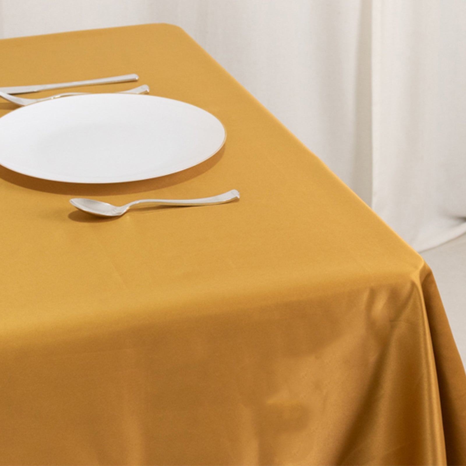 54"x54" Square Lamour Satin Tablecloths for a Wedding Party Decorations Supplies - Picture 59 of 135