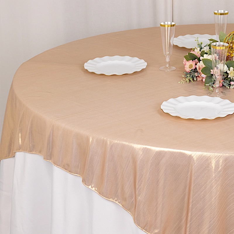 72" x 72" Polyester Square Table Overlay Glitter Sequin Dots Party Decorations - Picture 29 of 73