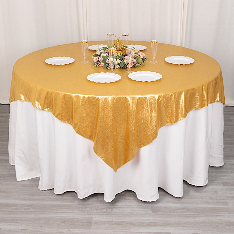 72x72 in Glitter Sequin Dots Polyester Square TABLE OVERLAY Party Decorations - Picture 40 of 72