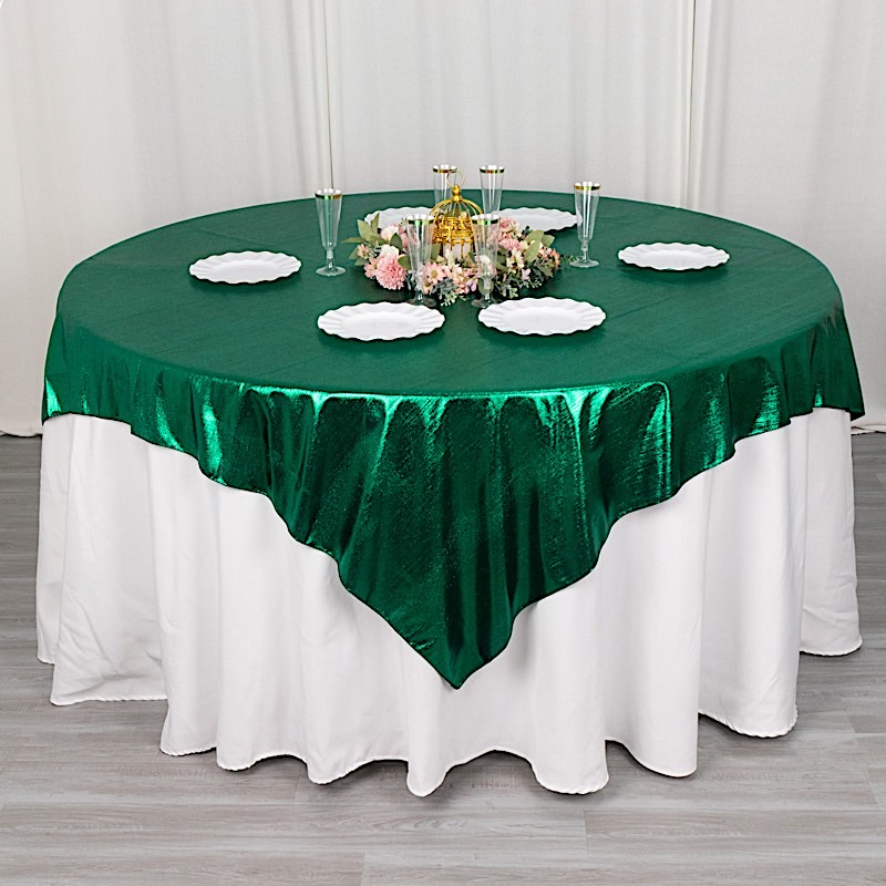 72x72 in Glitter Sequin Dots Polyester Square TABLE OVERLAY Party Decorations - Picture 48 of 72