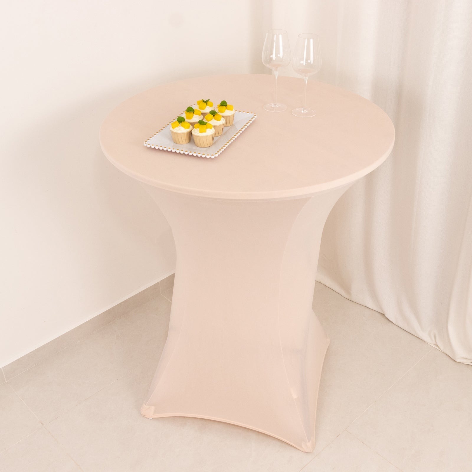 36" Elegant Spandex Cocktail Table Cover High Top Style Tablecloths Wedding - Picture 22 of 147