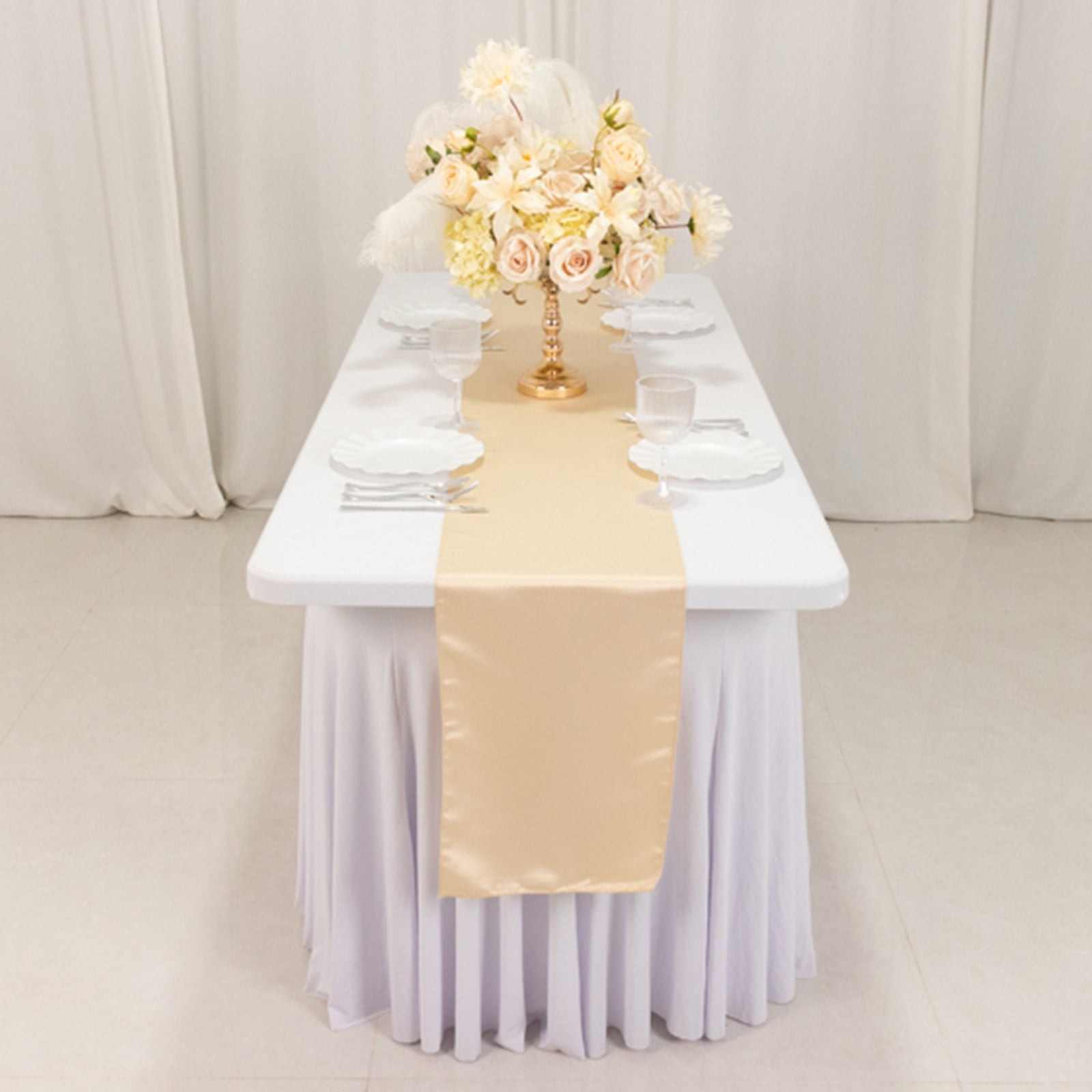 12" x 108" Satin Tischplatte Läufer glänzend Hochzeit Party Catering Dekorationen - Bild 12 von 170