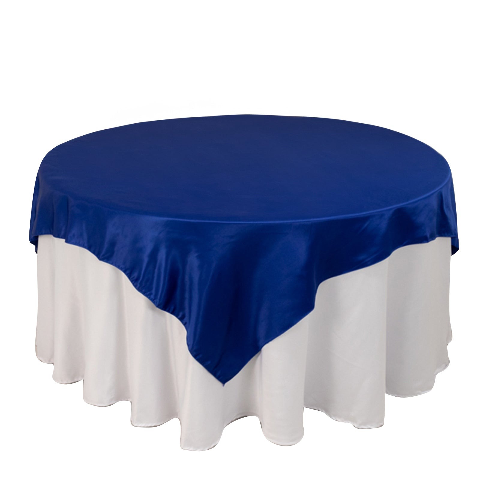 72" Square SATIN Table Overlay Smooth Finish Wedding Table Linens Decorations - Picture 140 of 171