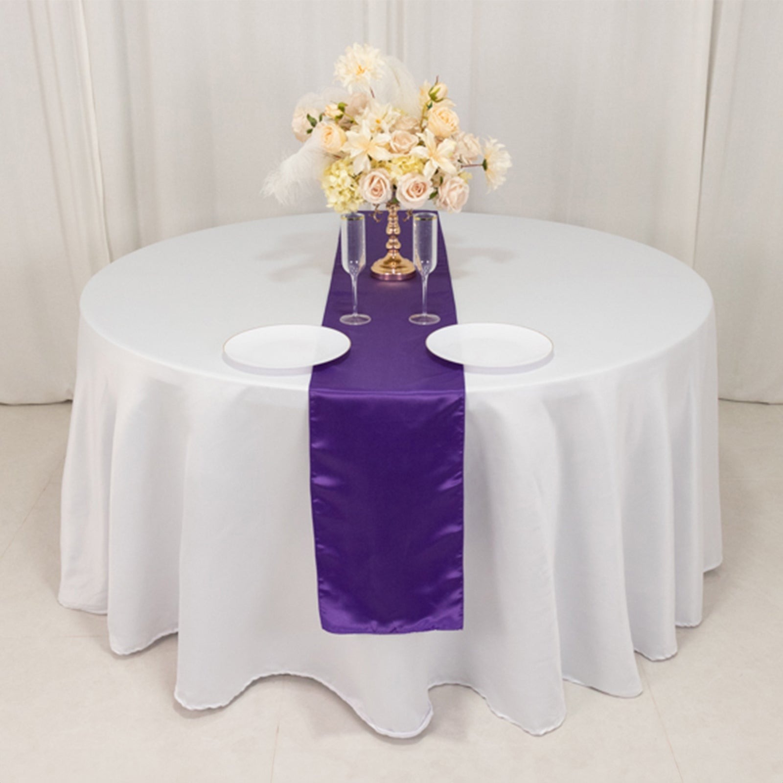 12" x 108" Satin Tischplatte Läufer glänzend Hochzeit Party Catering Dekorationen - Bild 131 von 170