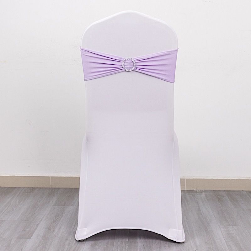 20 Spandex CHAIR SASHES with Silver Round Buckles Wedding Party Decorations SALE - Picture 91 of 188