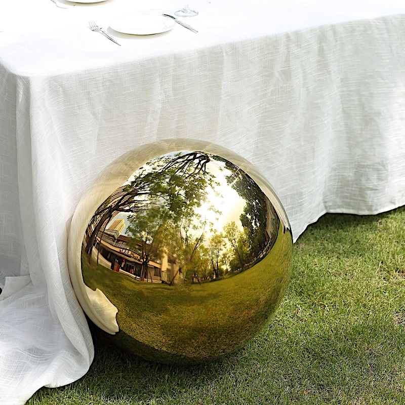 22 in Stainless Steel Globe Gazing Reflective MIRROR BALL Party Events Supplies