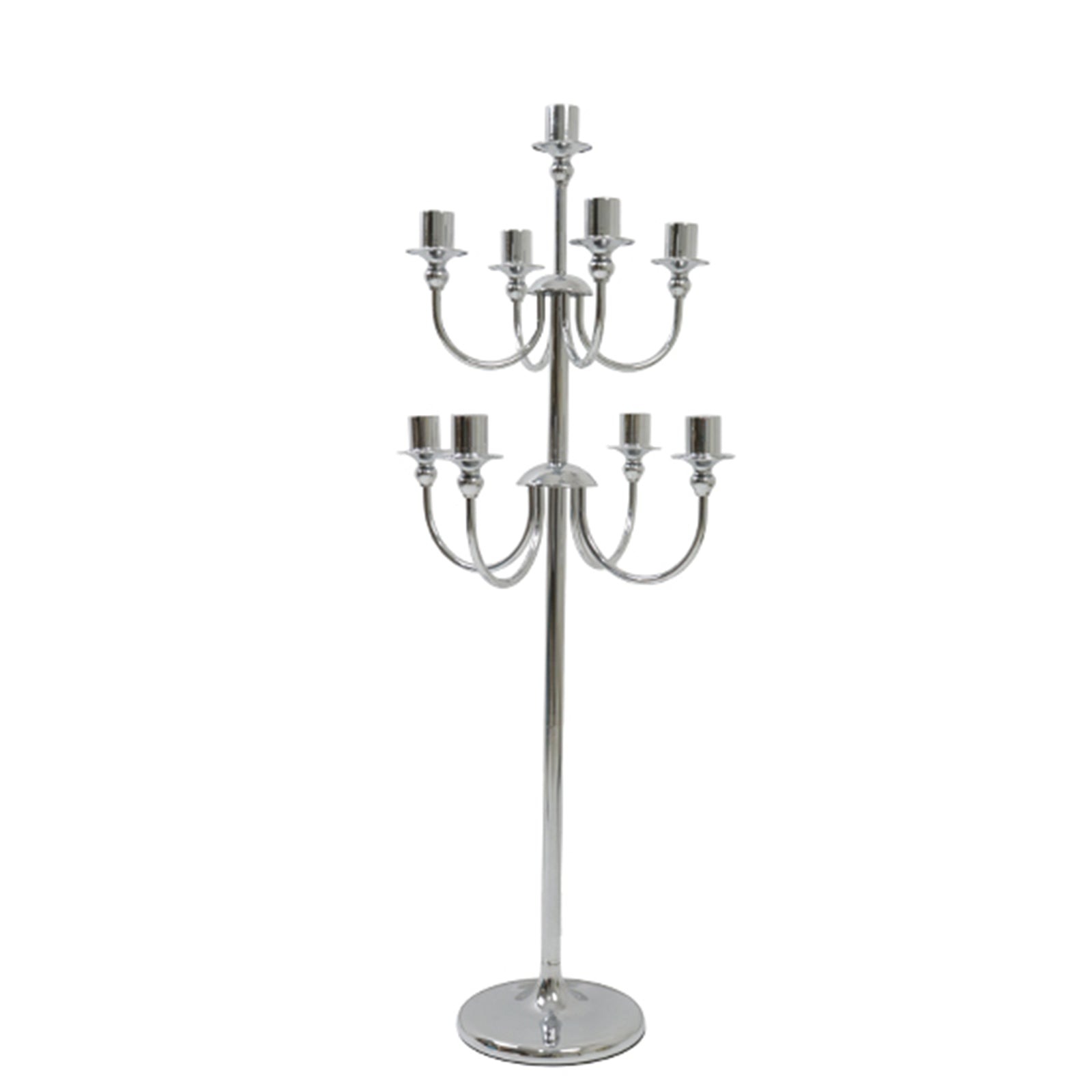 46″ 9 Arm Metal Floor Candelabra Candle Holder Disposable Wedding Event