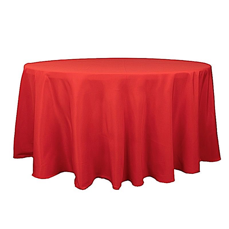 Round 120" Premium High Quality Polyester Tablecloth Wedding Party Table Linens - Picture 119 of 163