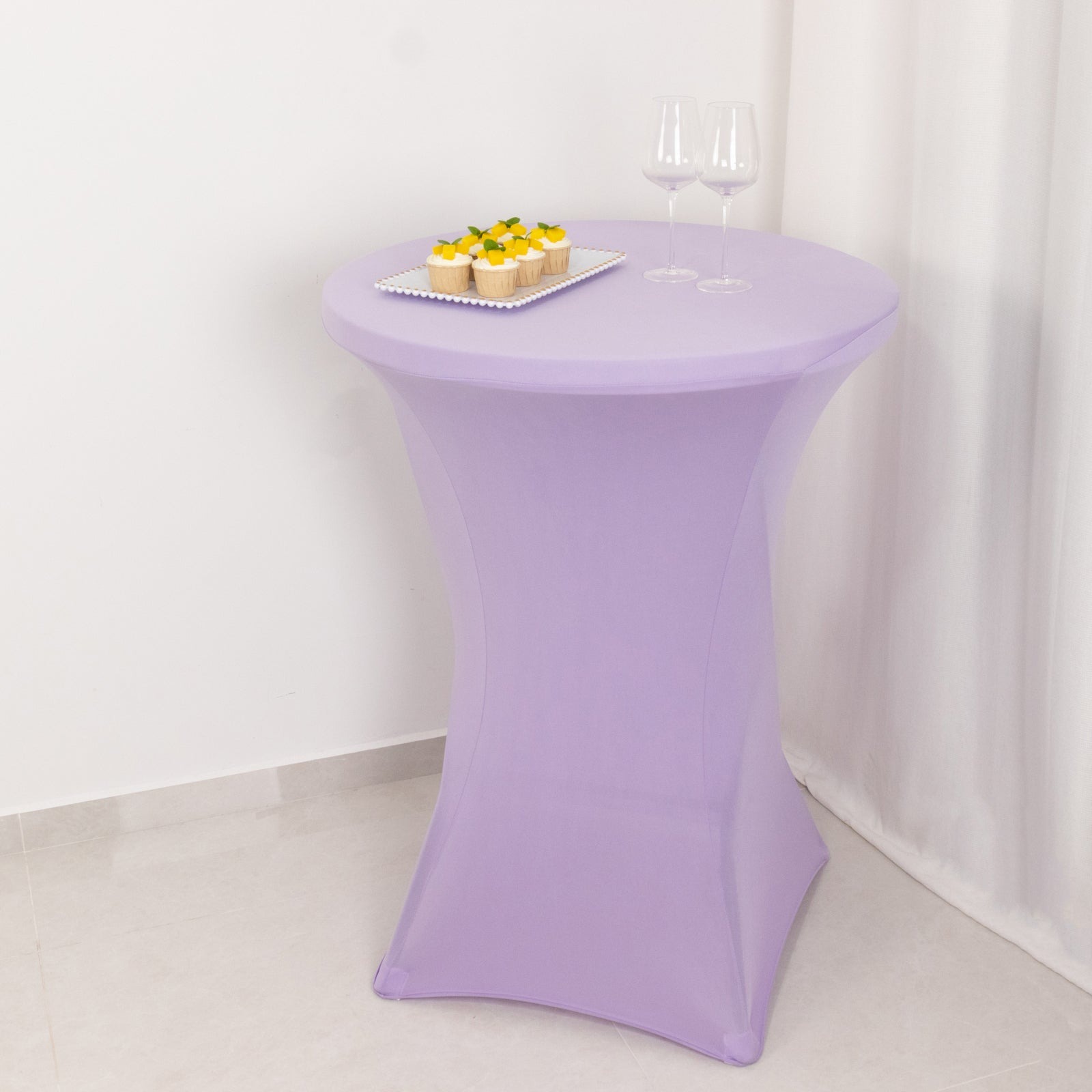 12 pcs 36" Cocktail SPANDEX Fitted Table Covers Tablecloth Wedding Linens - Picture 70 of 130
