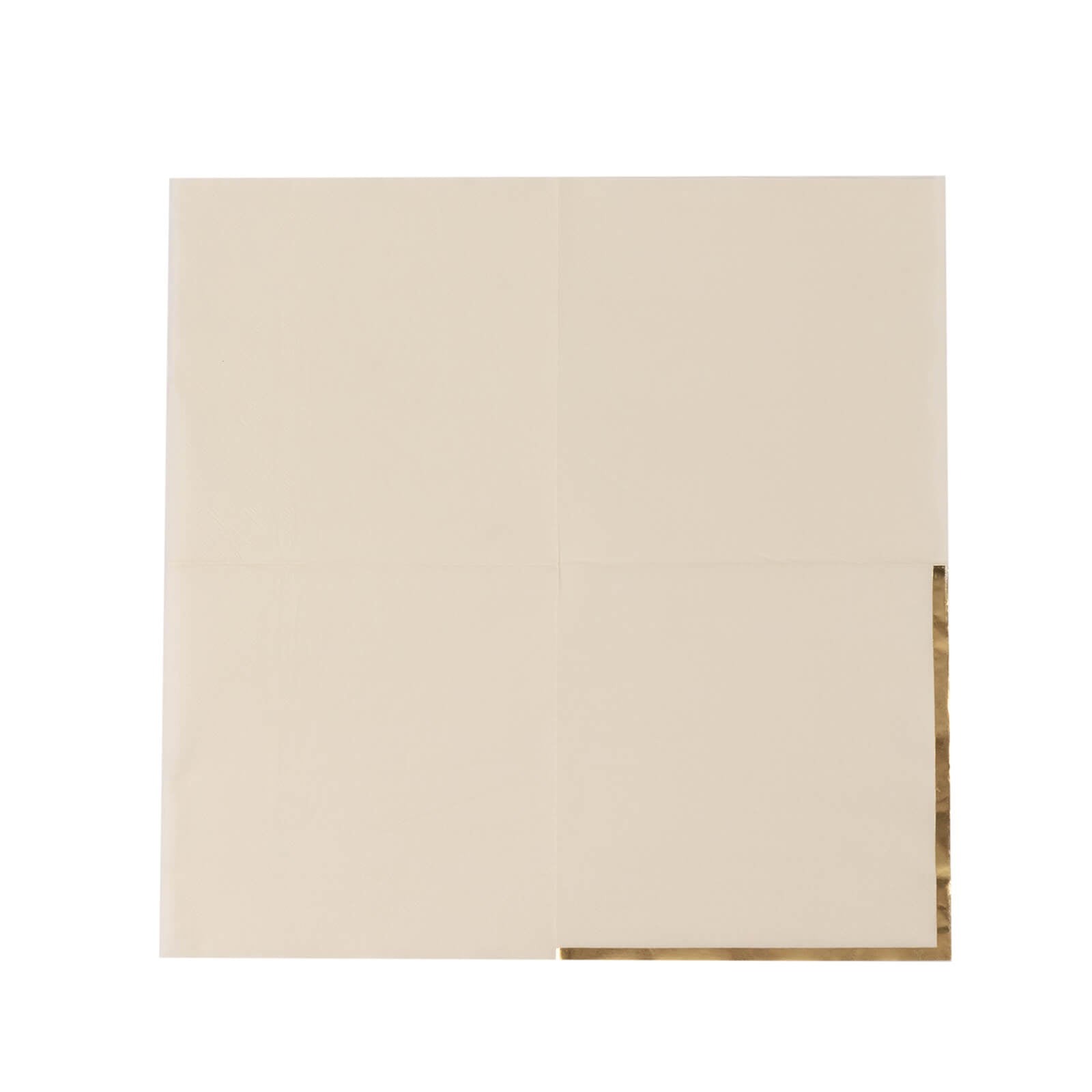 50 pcs 2 Ply Dinner Cocktail Paper Napkins Gold Rim Party Events Decorations - Picture 65 of 136