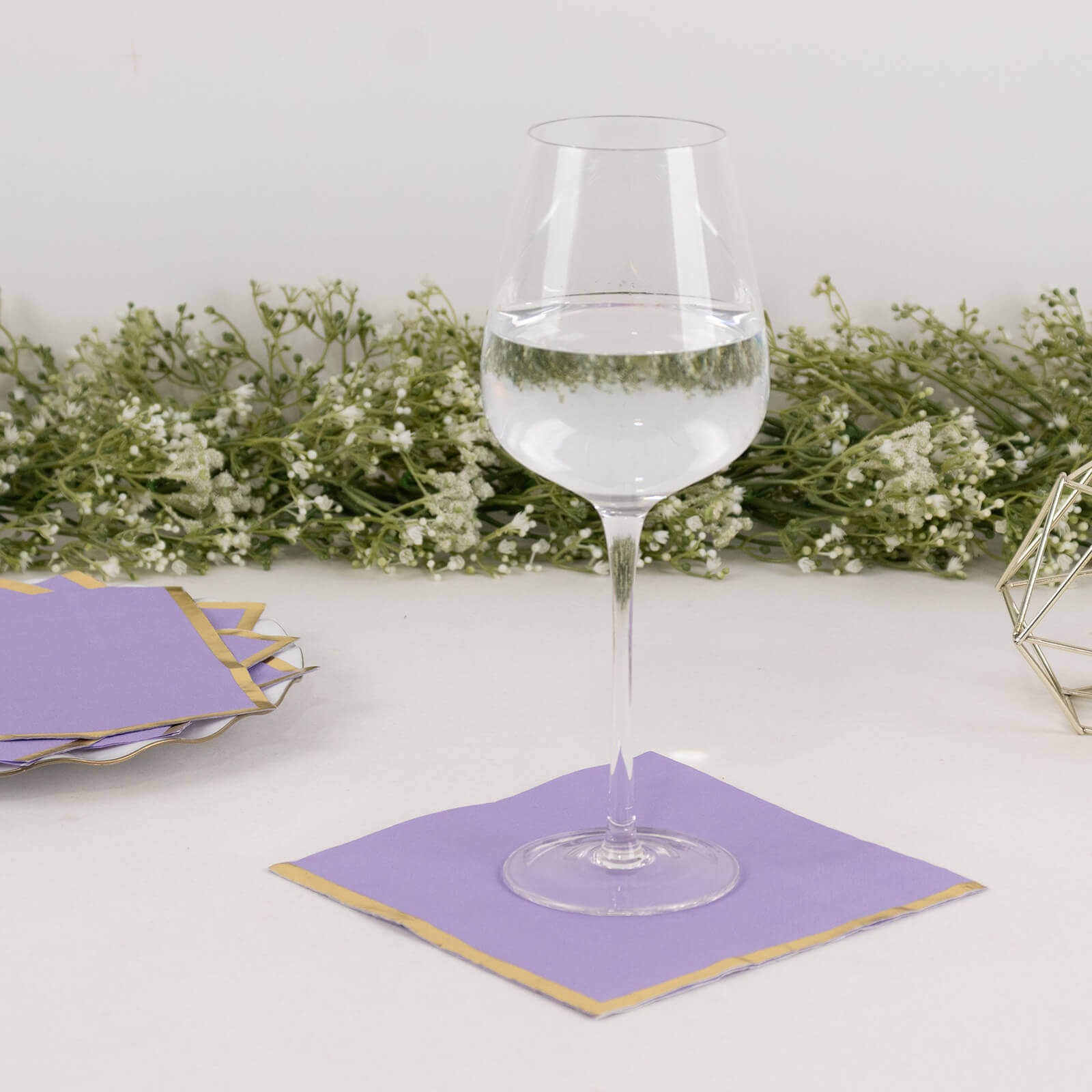 50 pcs 2 Ply Dinner Cocktail Paper Napkins Gold Rim Party Events Decorations - Picture 70 of 136