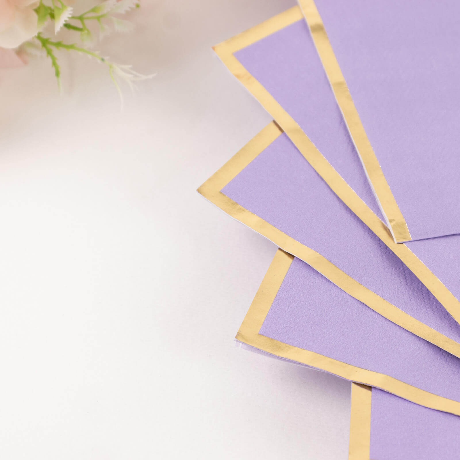 50 pcs 2 Ply Dinner Cocktail Paper Napkins Gold Rim Party Events Decorations - Picture 74 of 136