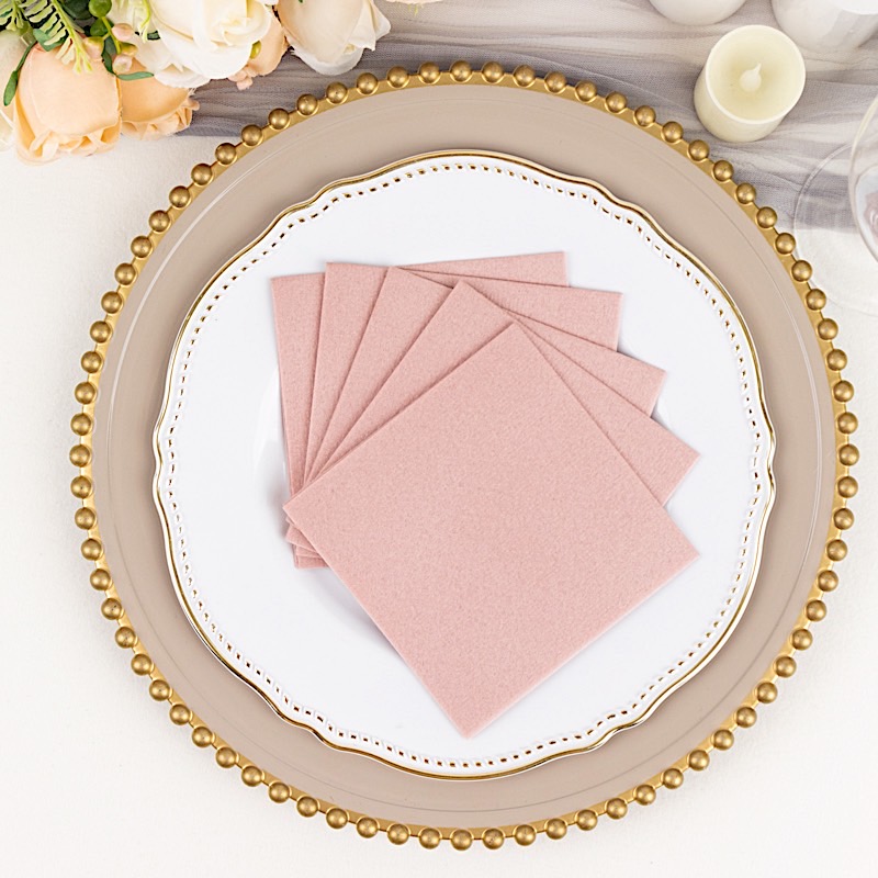 20 Square 10" x 10" Airlaid Paper Disposable Cocktail Napkins Party Decorations - Picture 37 of 114