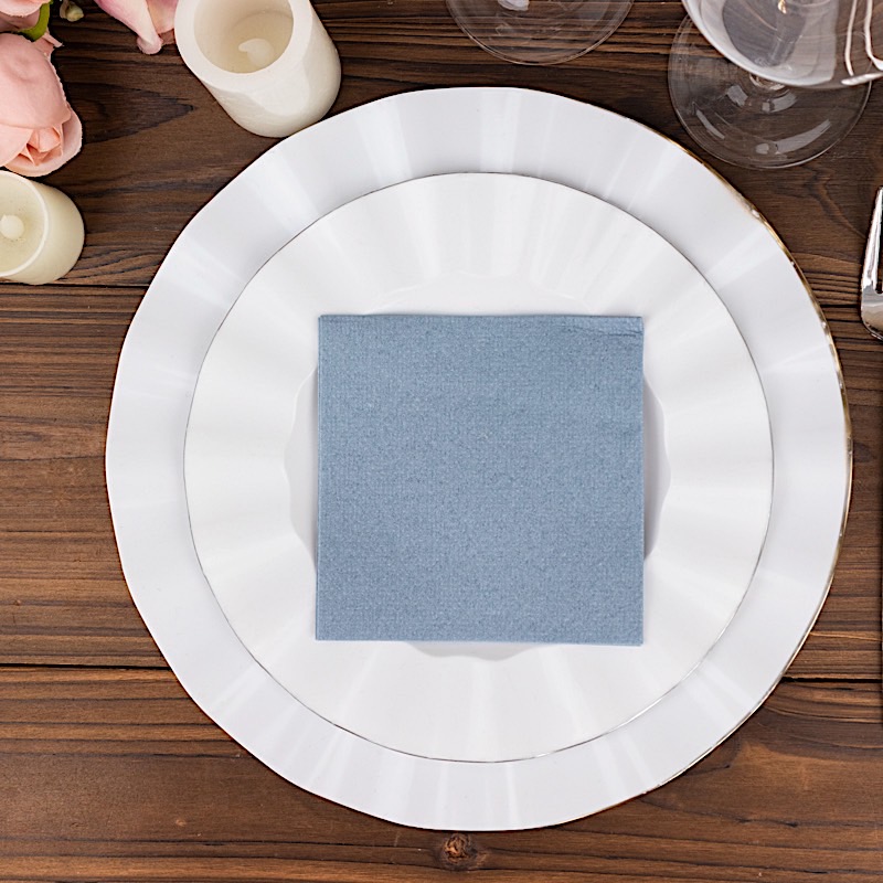 20 Square 10" x 10" Airlaid Paper Disposable Cocktail Napkins Party Decorations - Picture 29 of 114