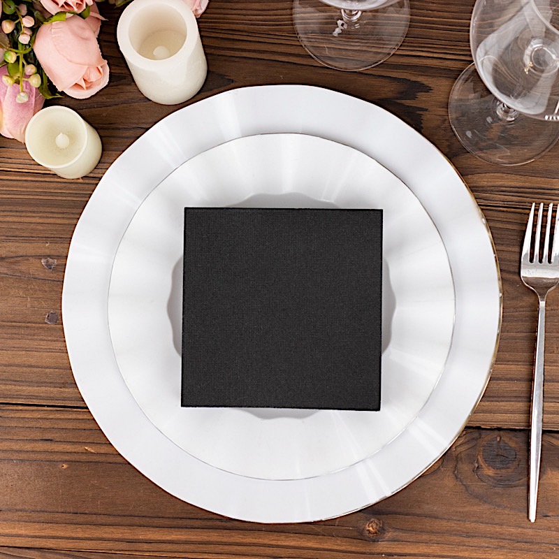 20 Square 10" x 10" Airlaid Paper Disposable Cocktail Napkins Party Decorations - Picture 4 of 114