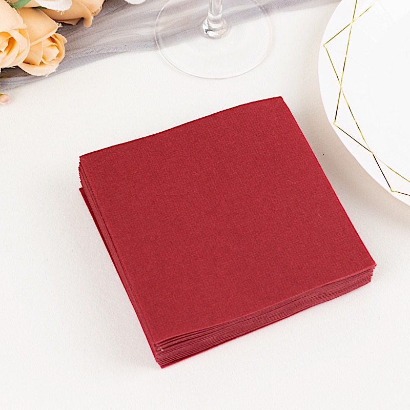 20 Square 10" x 10" Airlaid Paper Disposable Cocktail Napkins Party Decorations - Picture 20 of 114
