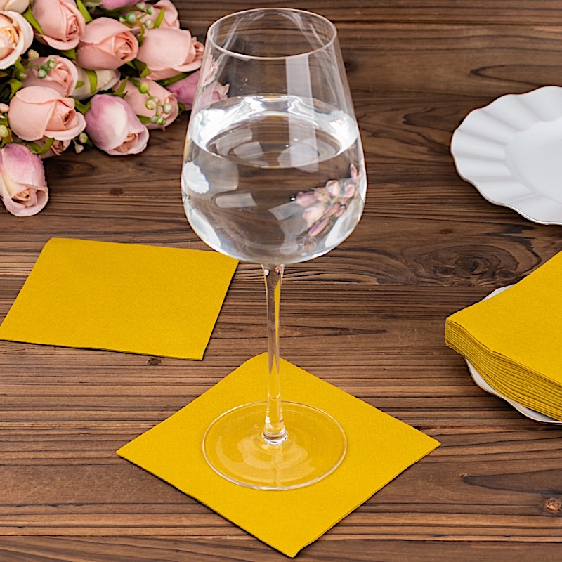 20 Square 10" x 10" Airlaid Paper Disposable Cocktail Napkins Party Decorations - Picture 49 of 114