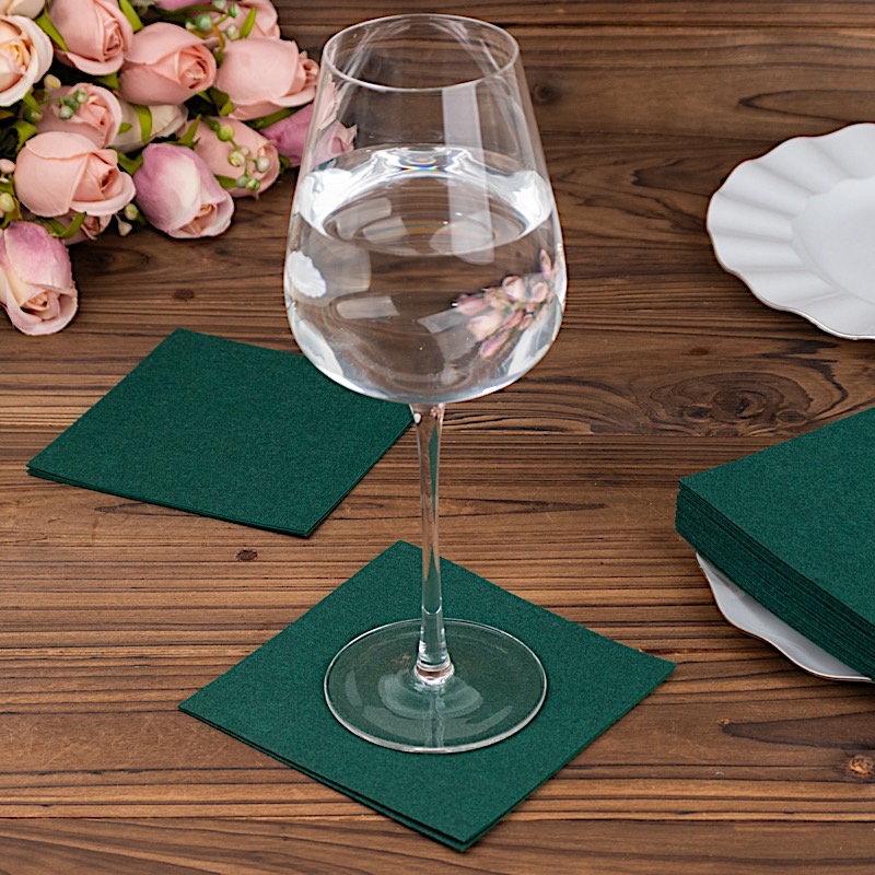 20 Square 10" x 10" Airlaid Paper Disposable Cocktail Napkins Party Decorations - Picture 57 of 114
