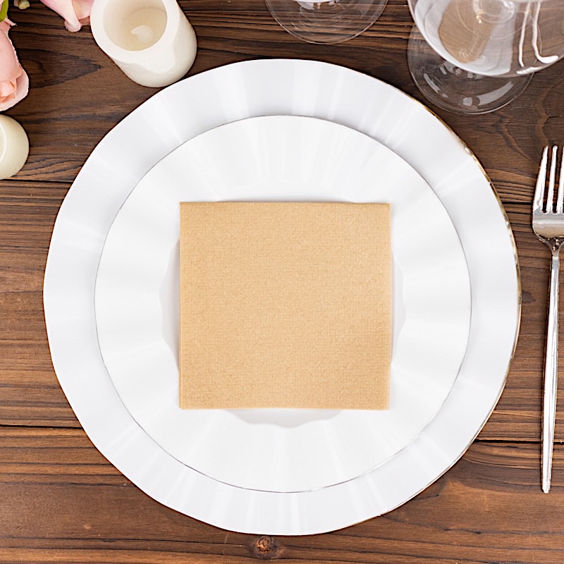 20 Square 10" x 10" Airlaid Paper Disposable Cocktail Napkins Party Decorations - Picture 61 of 114