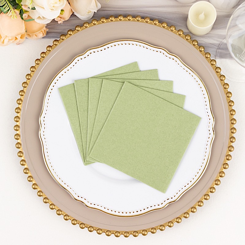 20 Square 10" x 10" Airlaid Paper Disposable Cocktail Napkins Party Decorations - Picture 90 of 114